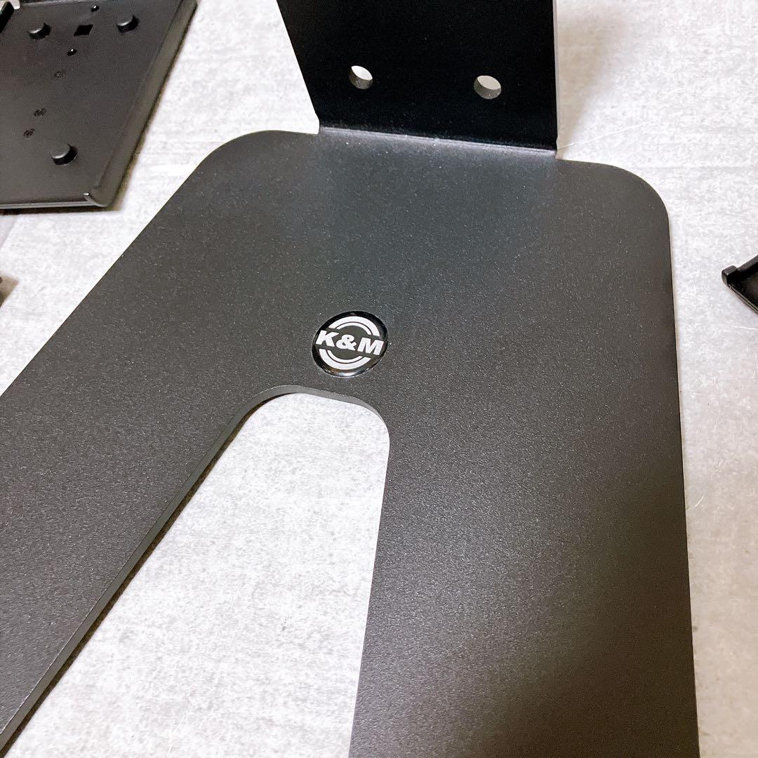 【極美品】K&M スピーカースタンド 2台 ペア 26774 デスクトップ型