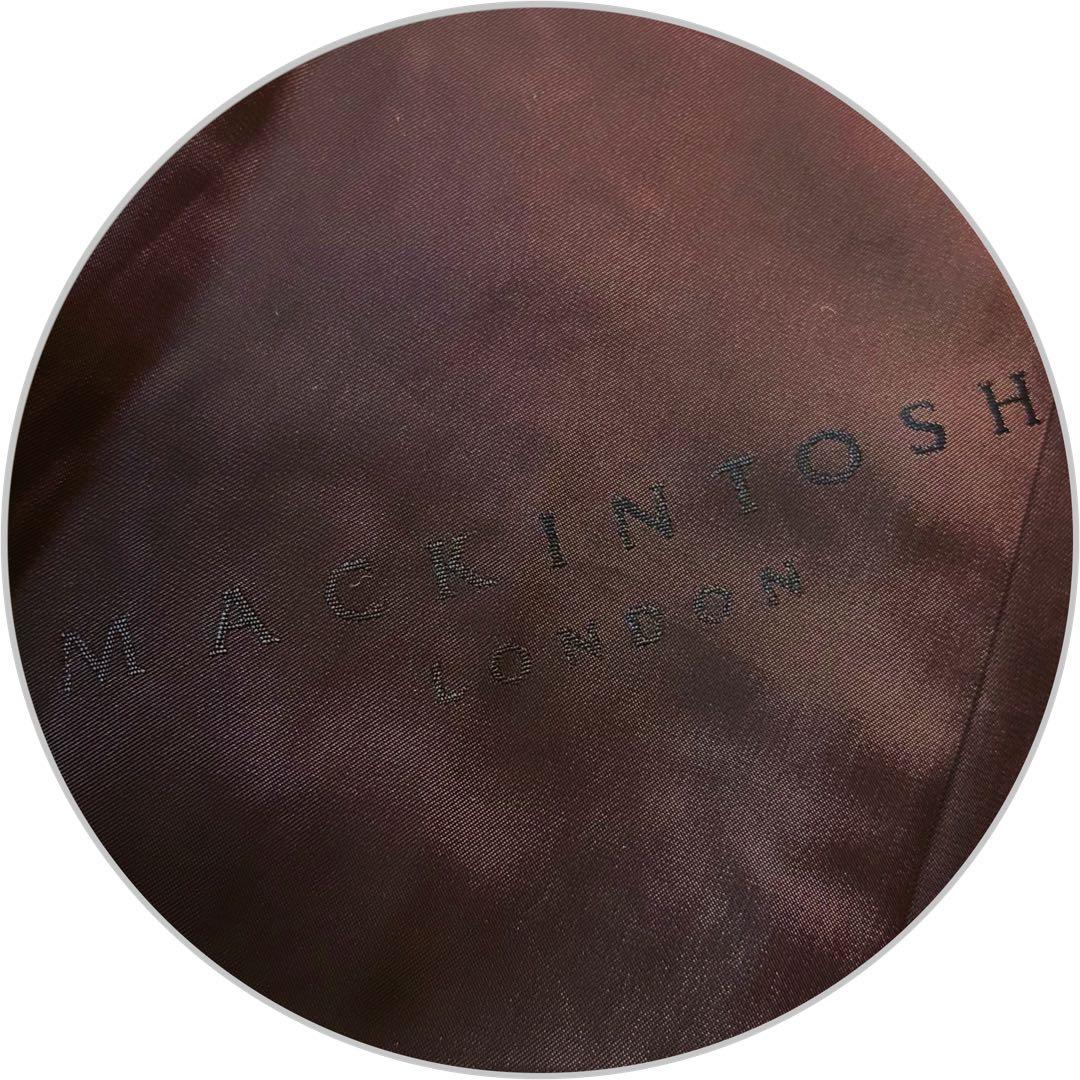 マッキントッシュ：希少•美品【カシミヤ混メルトン】ダブルブレスト／ピーコート