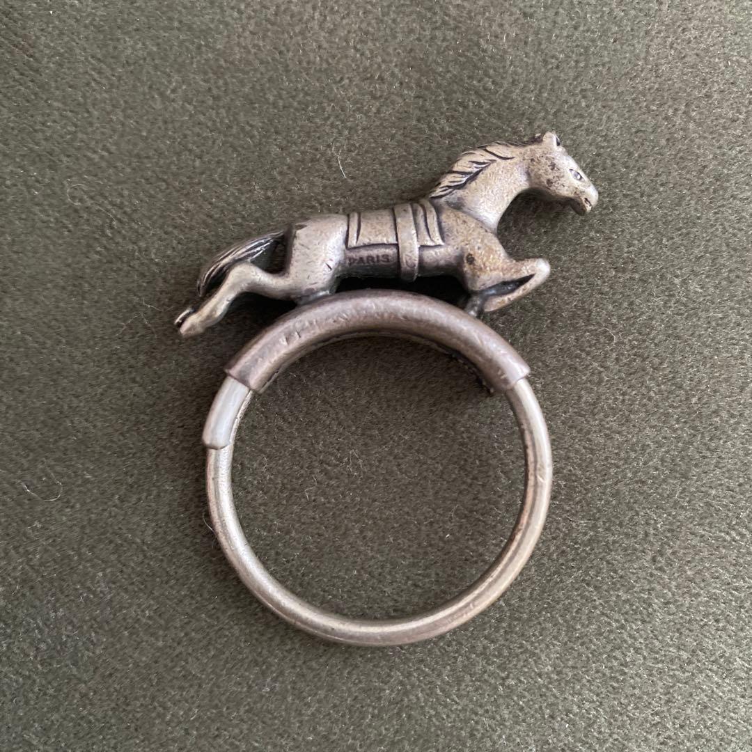 エルメス ホース シュヴァル キーリング シルバー 馬 鍵 Vintage 美品