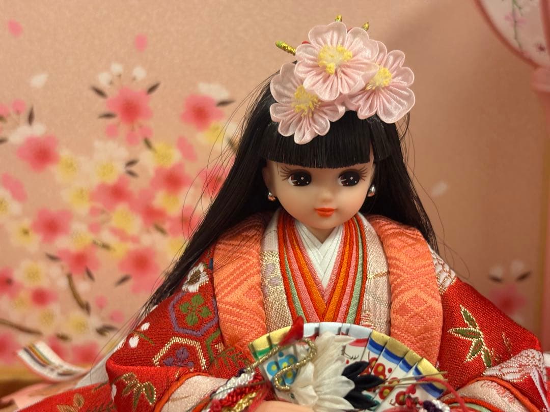 リカちゃん　ひな人形セット　親王飾り　久月