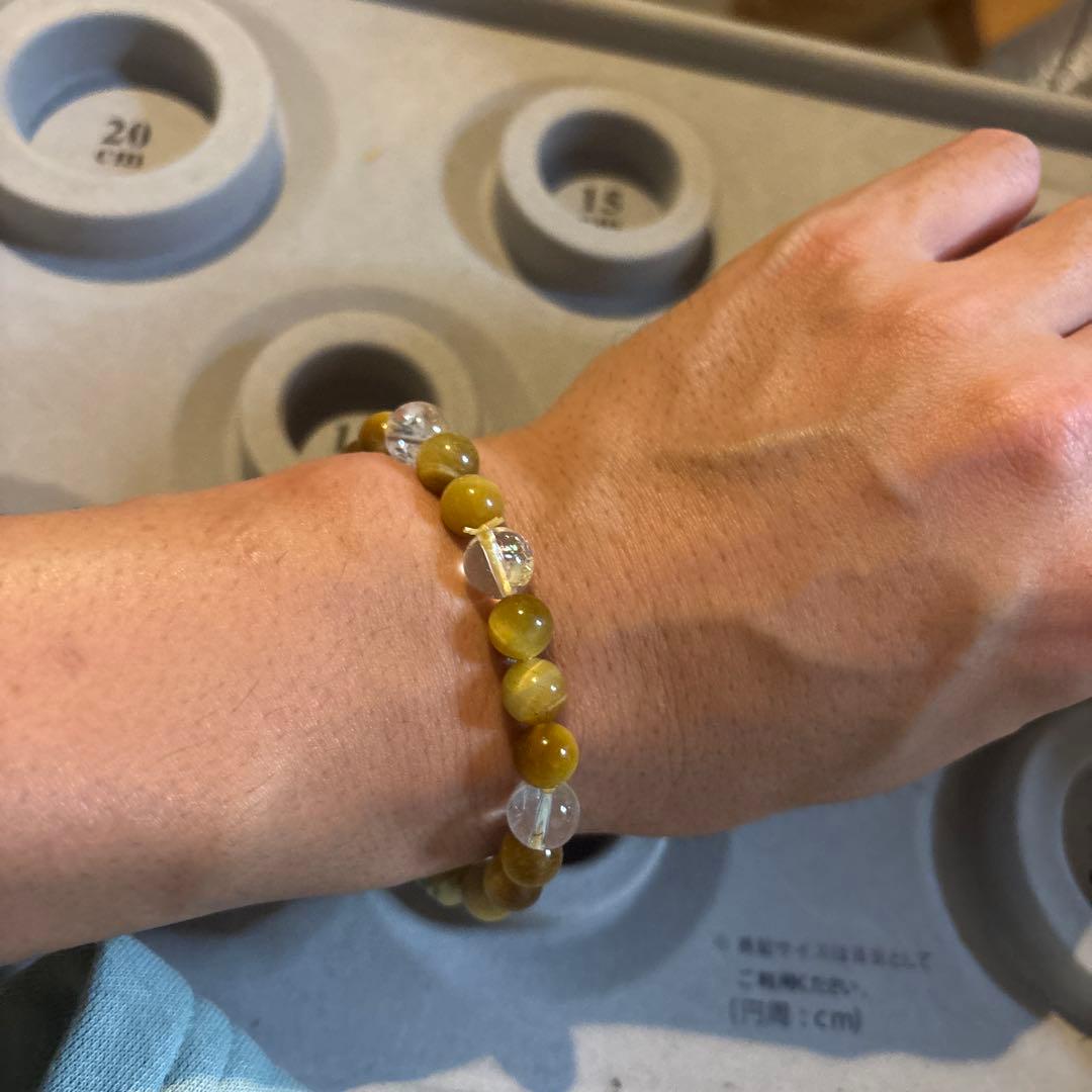 すんごい！仕事運！九眼天珠と水晶！色珍しい！ズーンとくる！