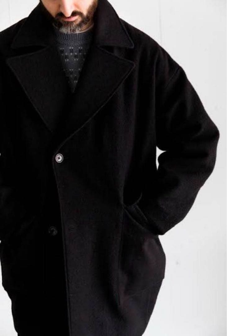 STILL BY HANDウールラペルドオーバーサイズコート スティルバイハンド