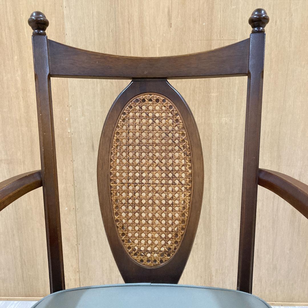 ナガノインテリア　ダイニングチェア　アームチェア　ヴィンテージ　昭和レトロ