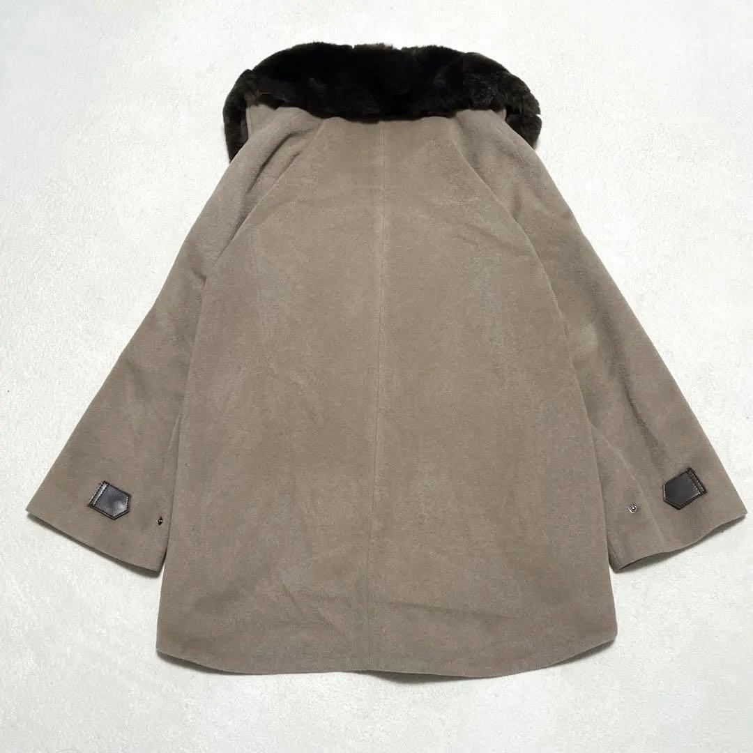 T.K キヨコタカセ アンゴラウール Aラインショートコート レッキスラビット