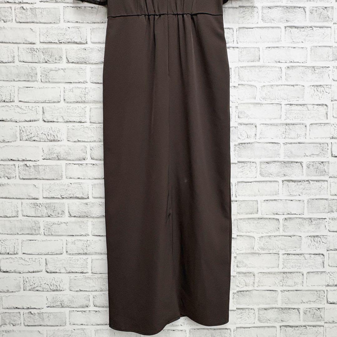 【訳あり】etoll. エトル　Iライン　ドレス　のみ　刺繍ペプラムビスチェなし