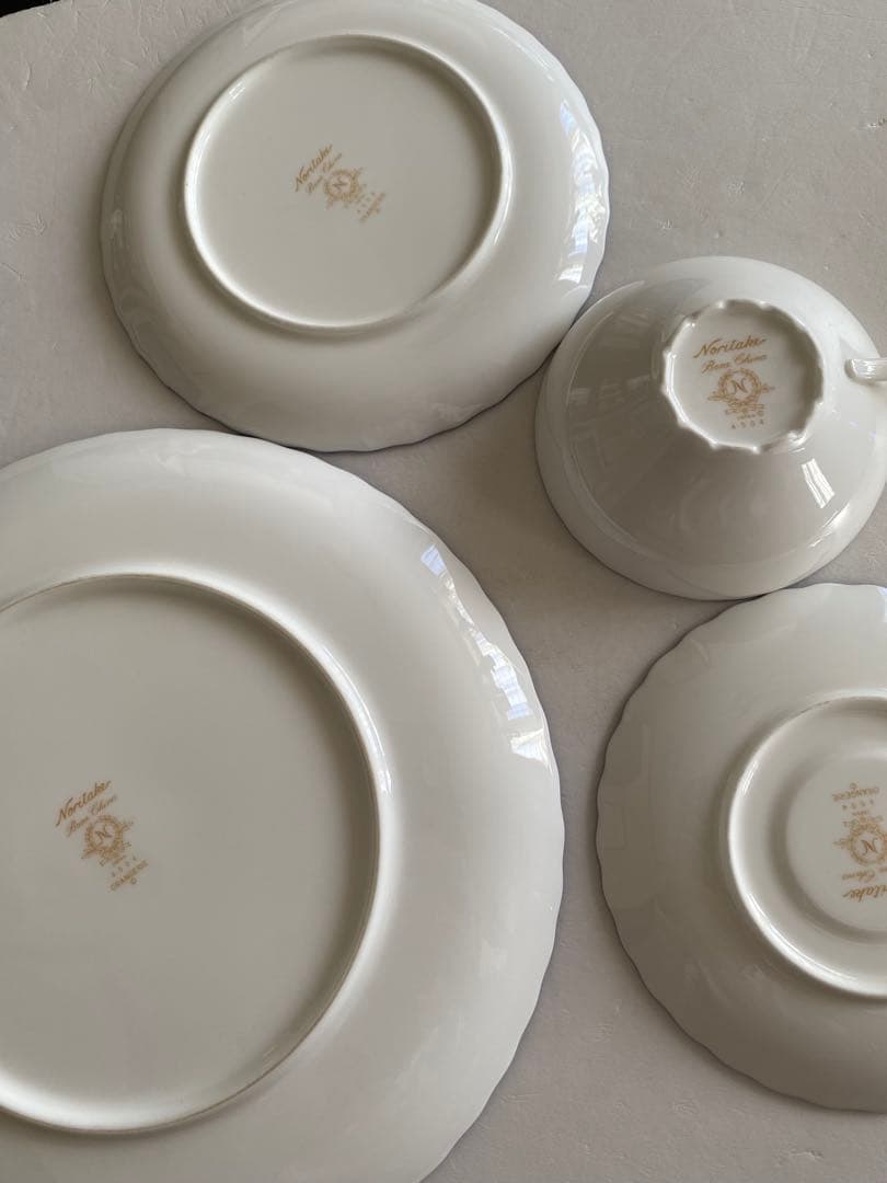 未使用品◆ノリタケ オランジュリー 16ピース トリオ 5客セット 大皿 1枚