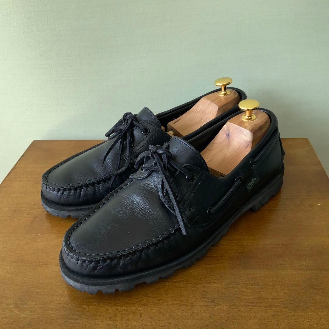 ParabootパラブーツMALOマロ デッキシューズ 7 ブラック