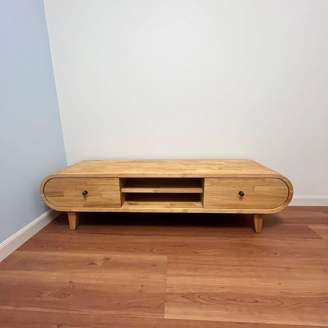 北欧風 テレビボード パイン材 無垢　ハンドメイド 新品 一点もの TVボード