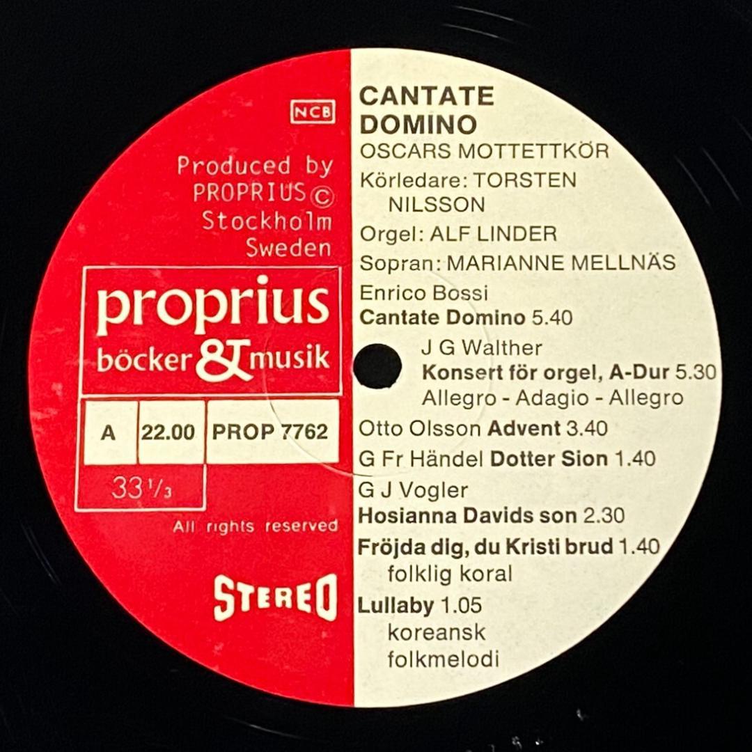 ★至高の名作【SWE完全初出／白地青文字ジャケ／極上美品】 カンターテ・ドミノ