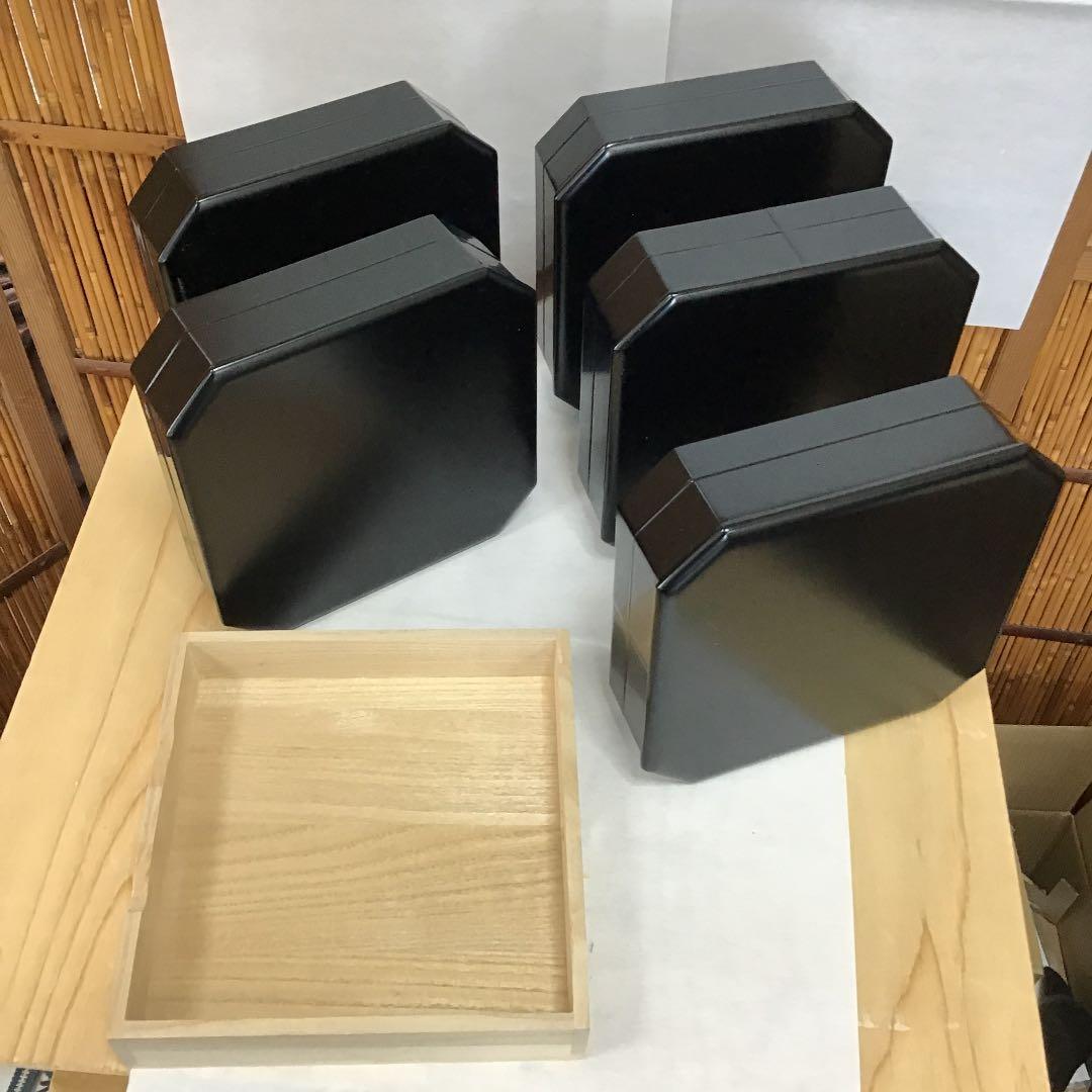 茶道具 縁高重 真塗 縁高重 中村 宗悦 造 共箱 大玄老師  作 N１６０ｆ