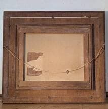 【真作】絵画　油彩8号　富士山遠望　雄大な風景と針葉樹林の構図　W49