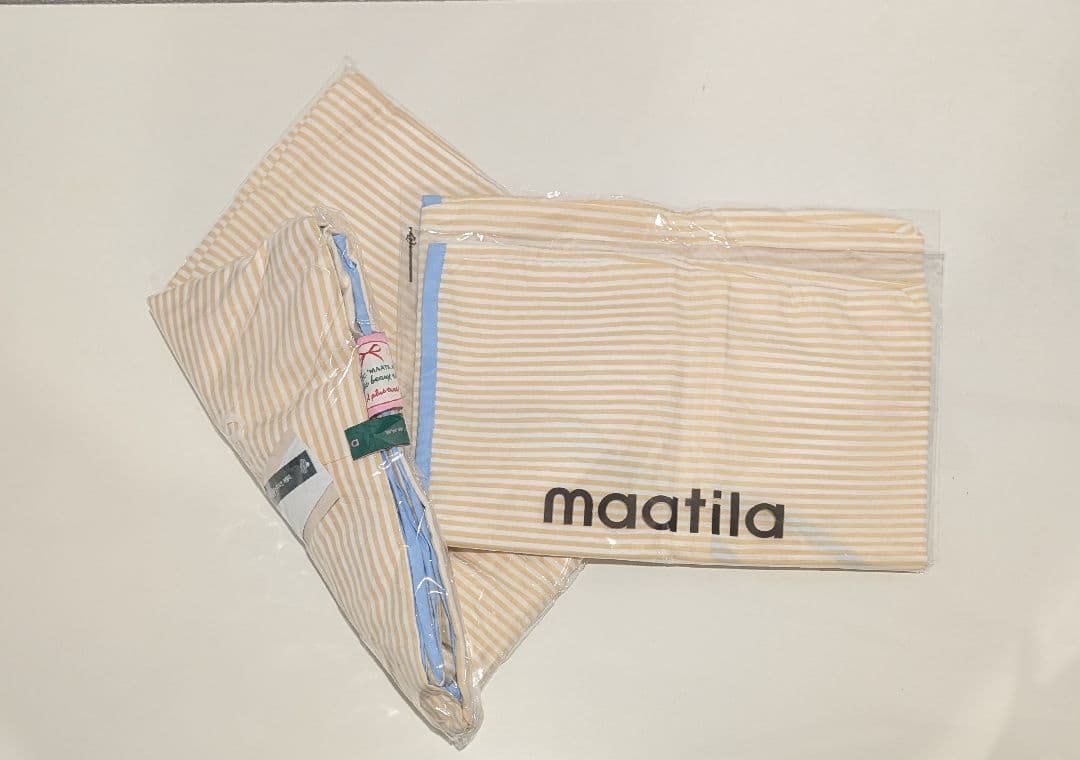 【maatila】布団カバー 枕カバー2個セット リボン