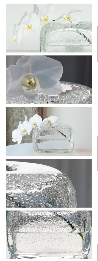 希少　Ju.　honour 吹きガラス　フラワーベース