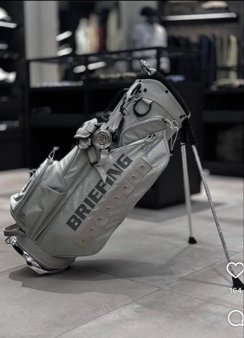 【極美品】BRIEFING GOLF CR-4 #04 メタリックキャディバッグ