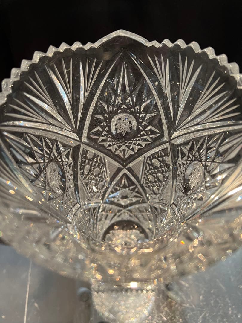 ボヘミア　88993/86181/109 クリスタル花器　チェコ