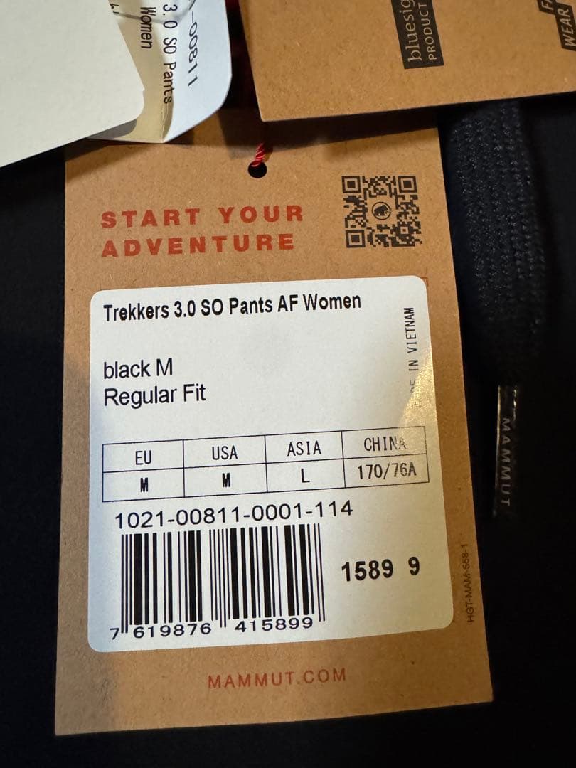 マムートMammut Trekkers 3.0 SO Pants Women黒M