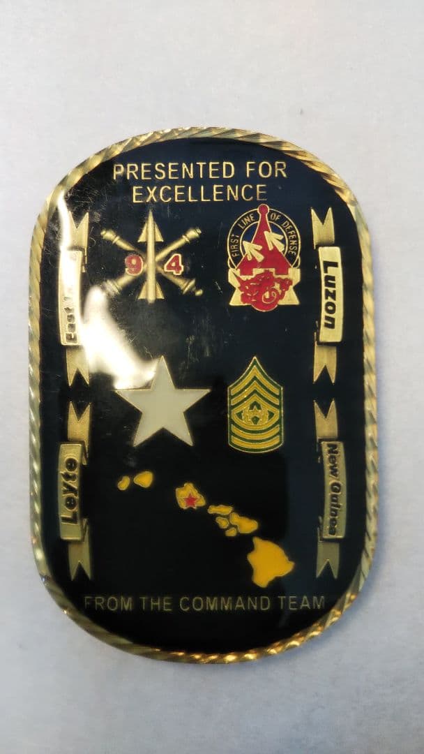 大判　米第94陸軍防空ミサイル防衛コマンド司令官（准将）　チャレンジ