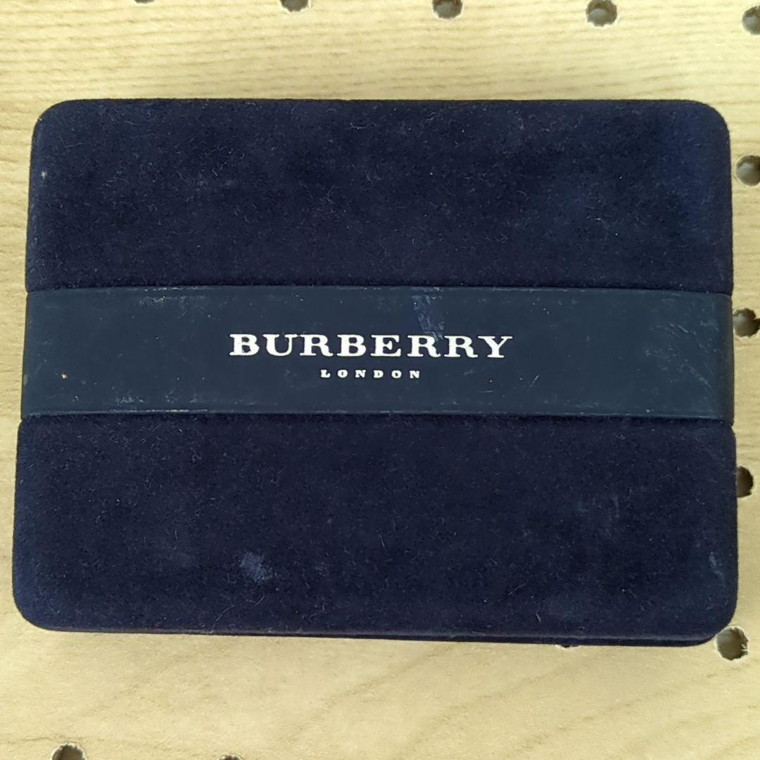 バーバリー 騎士 ネクタイピン カフリンクス ゴールド シルバー 濃いネイビー