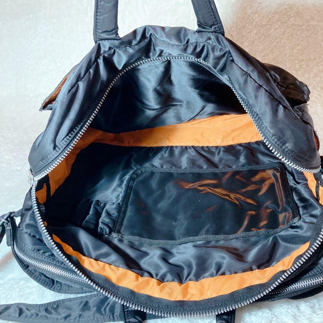 美品 PORTER TANKER 二層式 2way ショルダバッグ 大容量