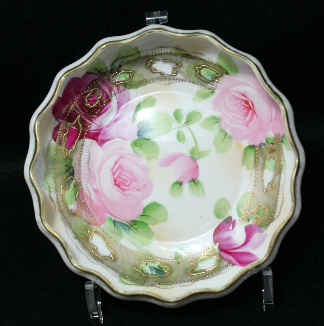 ★オールドノリタケ【メープルリーフ印】ボウル・小皿 猫脚 骨董品