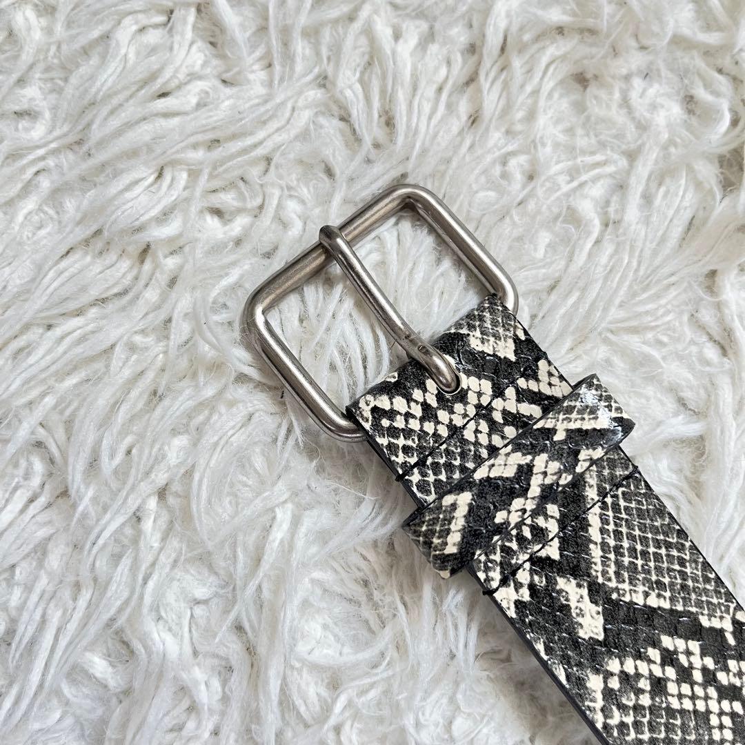 未使用級　tricot COMME des GARONS パイソン　レザーベルト