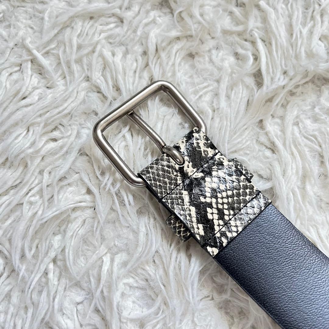 未使用級　tricot COMME des GARONS パイソン　レザーベルト