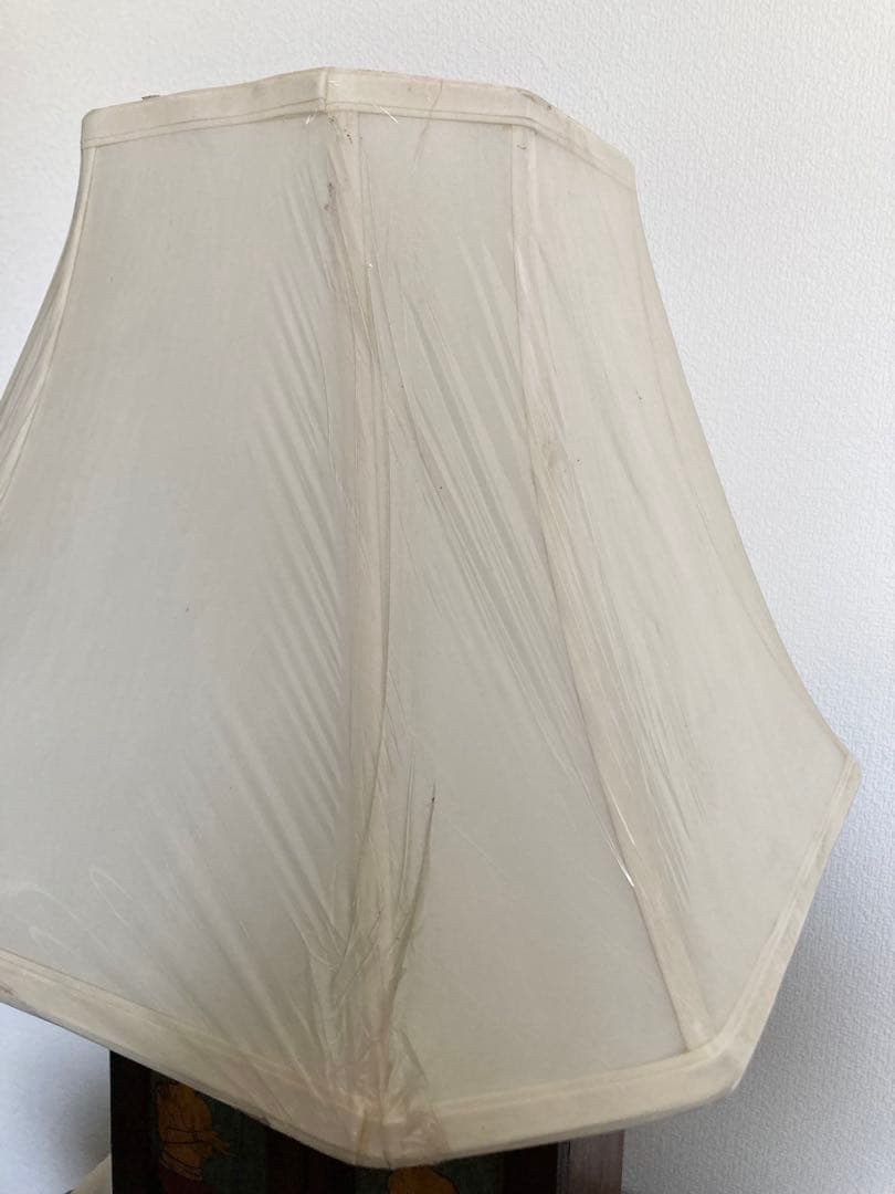 最終価格　未使用　アジアンエスニック素敵♪タイ工芸キャビネット付テーブルランプ