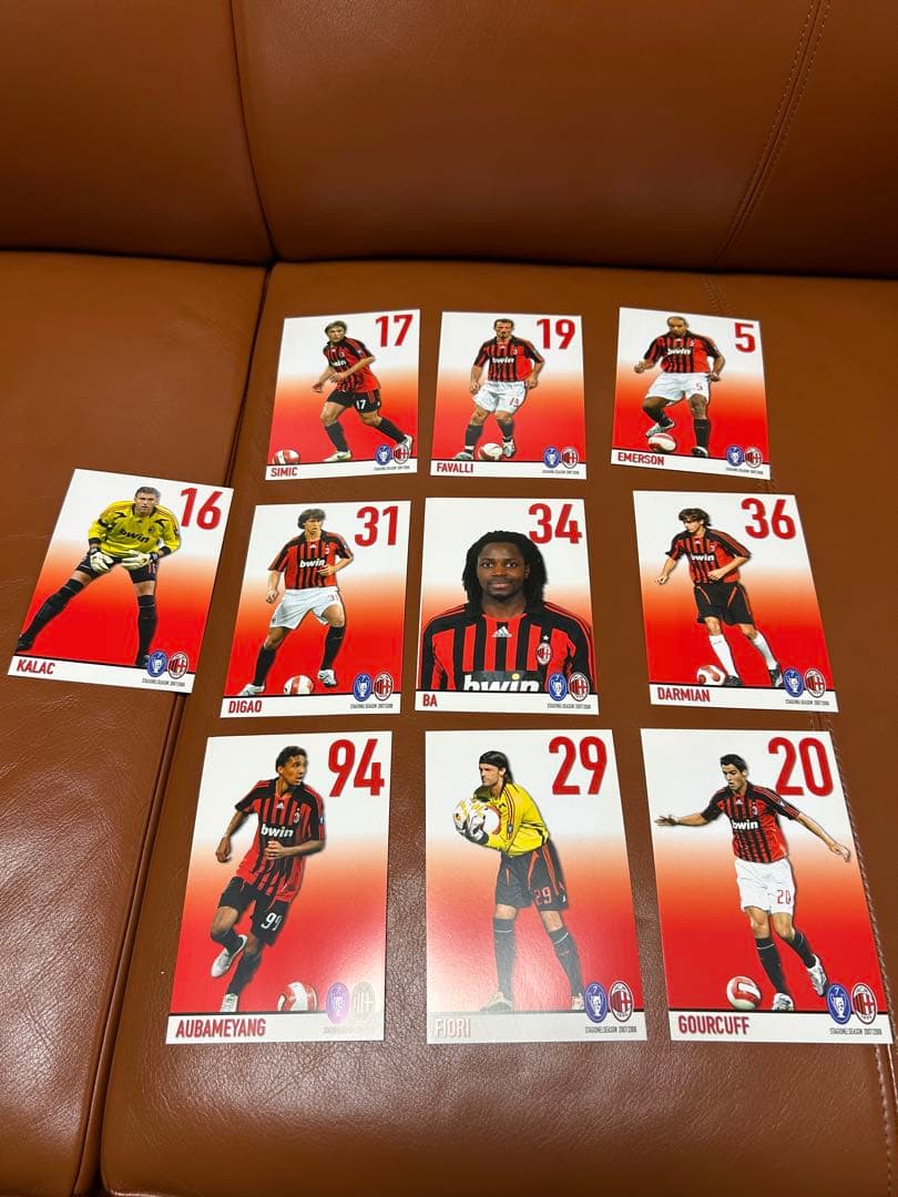 ACミラン公式 ポストカード 2006-2008 AC Milan 非売品
