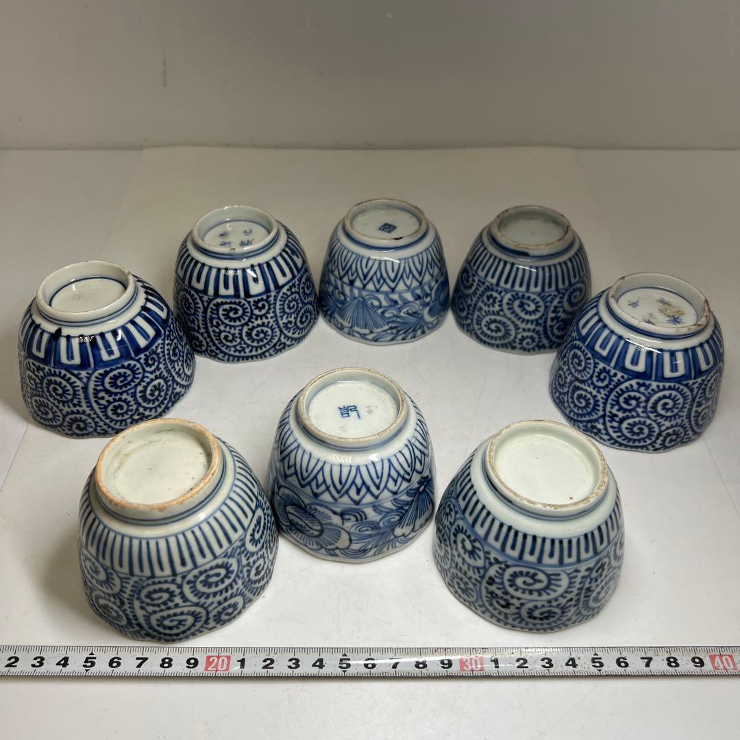 古伊万里　染付　蛸唐草等　東な7-1221①