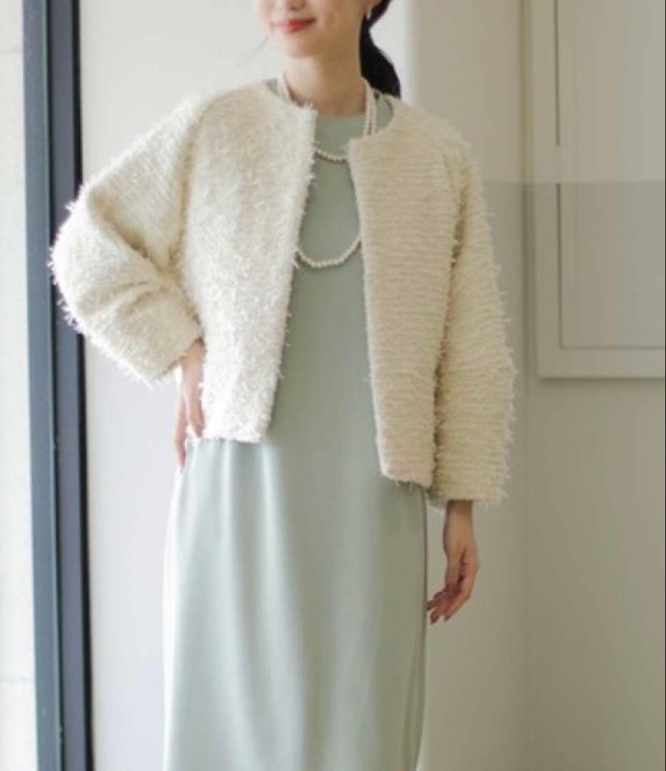 未使用Gready Brilliant ＬＵリボンツイードジャケット