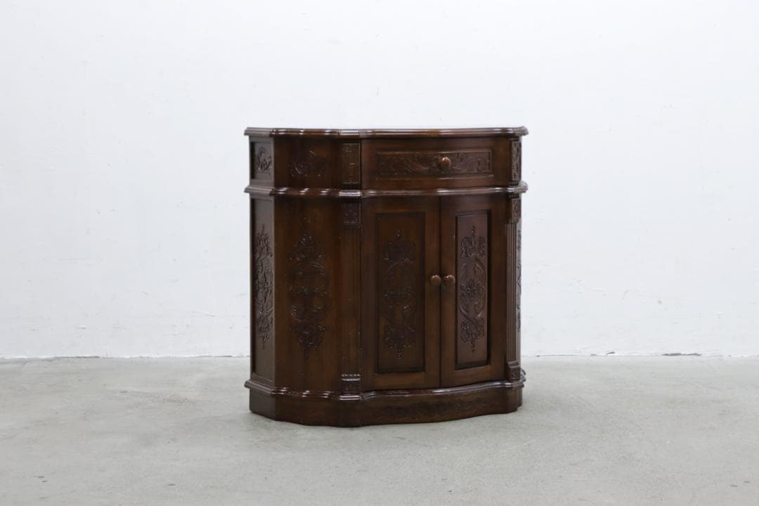 ヴィンテージ クラシカル コンソール デスク テーブル キャビネット 展示台