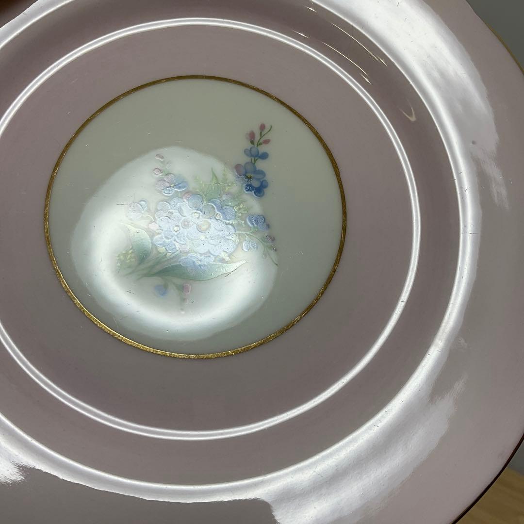 ハマースレイ　勿忘草　カップ＆ソーサー　トリオ　ピンク