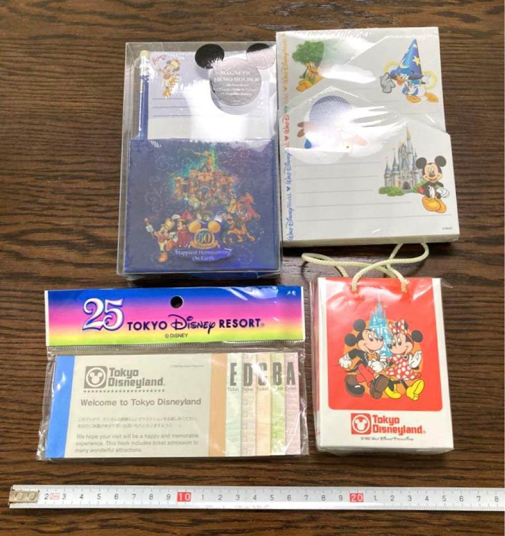 ミッキー   ミニー　メモ　復刻　25周年　ディズニーランド　海外ディズニー