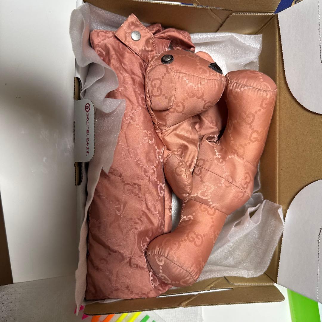 GUCCI エコバッグ 犬型ポーチ付きクマ　ピンク