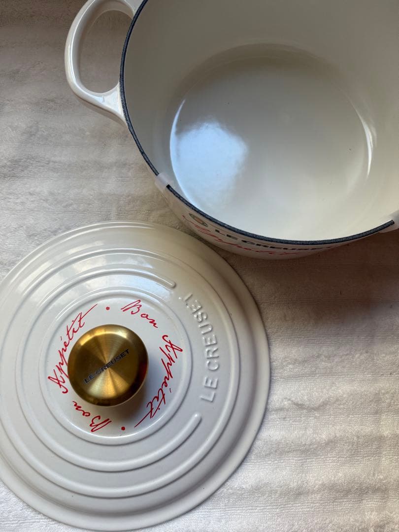 レア LE CREUSET 両手鍋 Bon Appétit 24