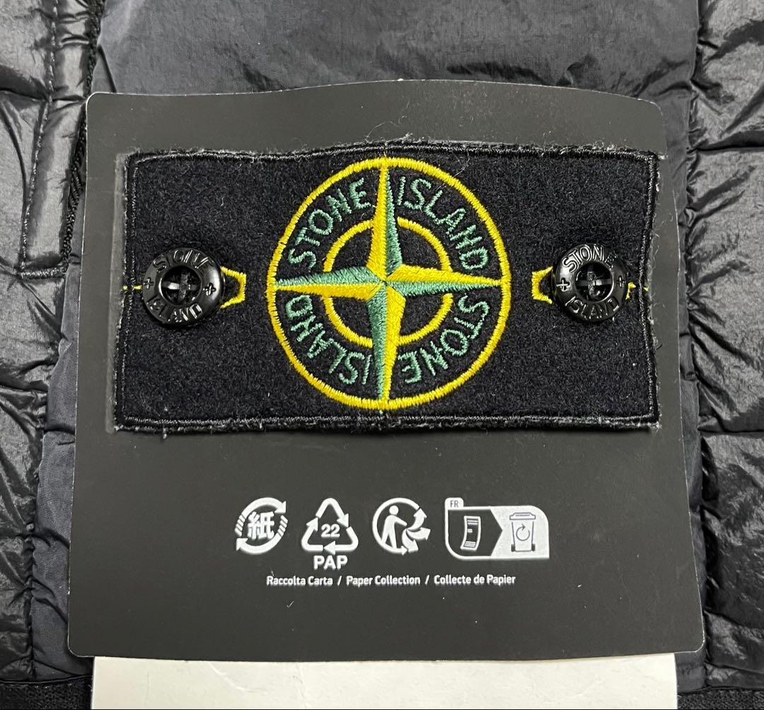 stone GARMENT DYED DOWN ダウンベスト 黒 L