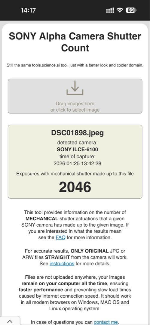 美品Sony α6100 16-50mm + SEL50F18F 2046枚