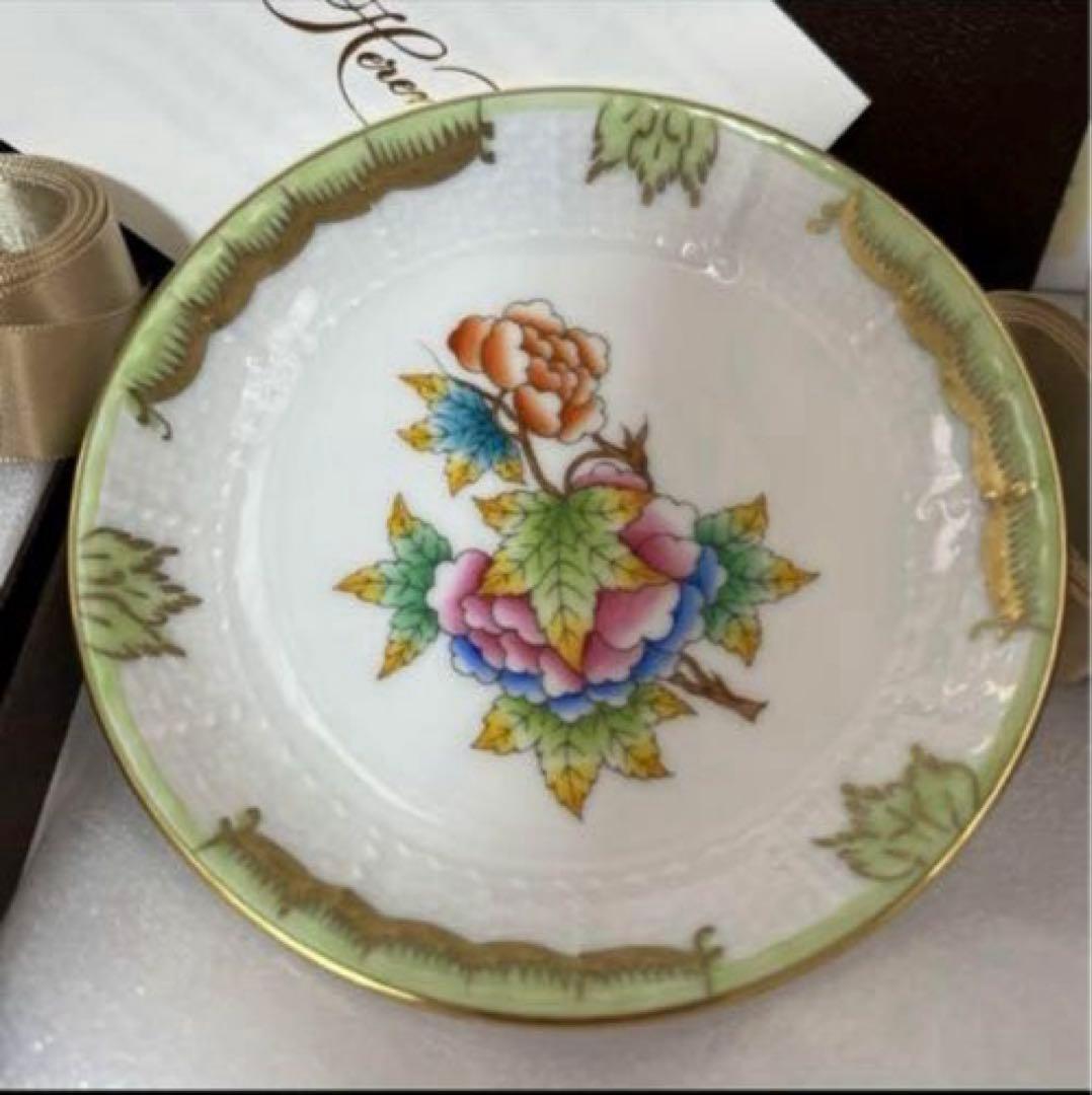 ［新品］Herend☆ヴィクトリアブーケ☆豆皿セット