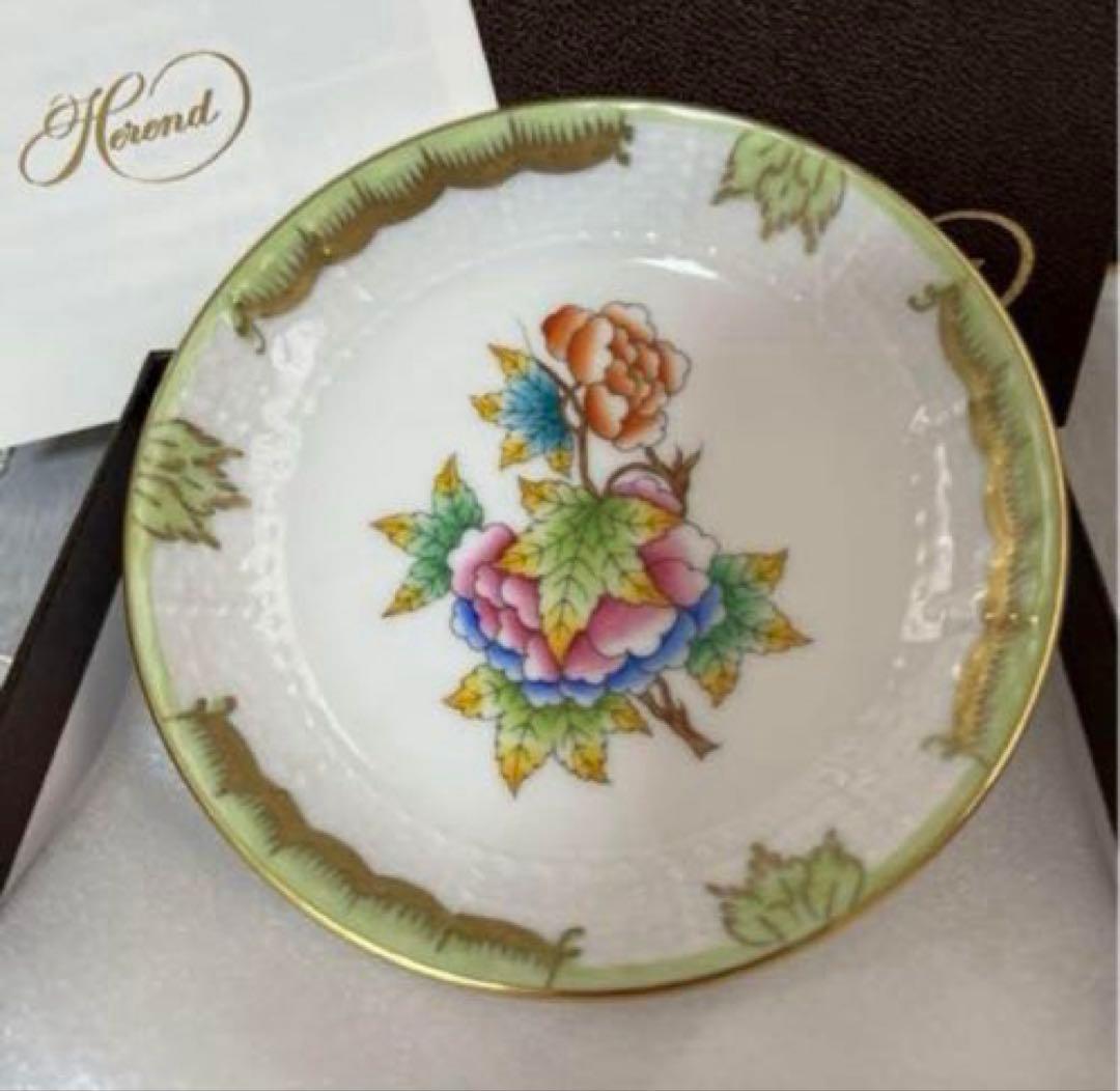［新品］Herend☆ヴィクトリアブーケ☆豆皿セット