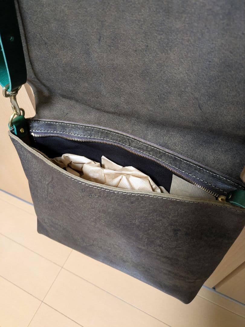 【未使用品】Organ HERZ ショルダーバッグG-37 限定革ハバナ