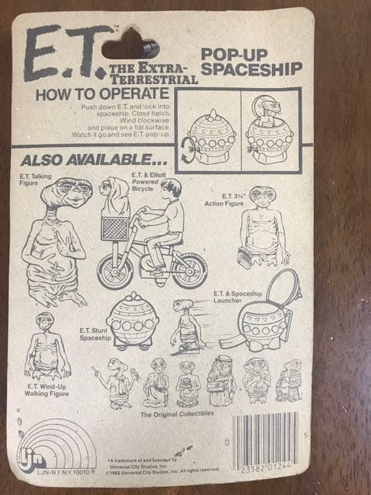 E.T. UFOから飛び出るおもちゃ