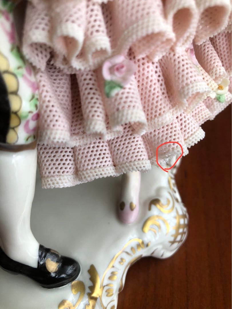 アイリッシュドレスデン　レースドール　難あり