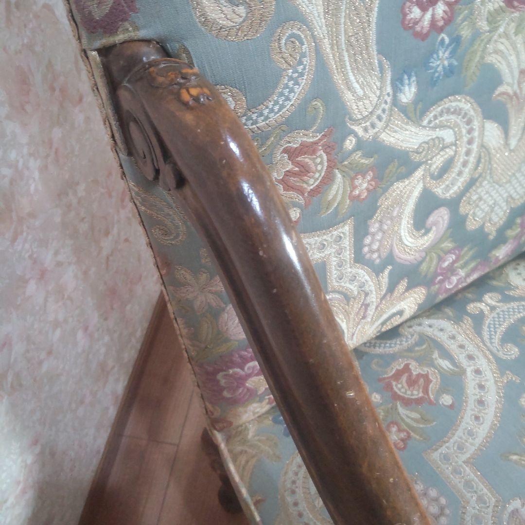 イタリア製 チェア 椅子 家具 1人掛け アンティーク 猫脚 美品