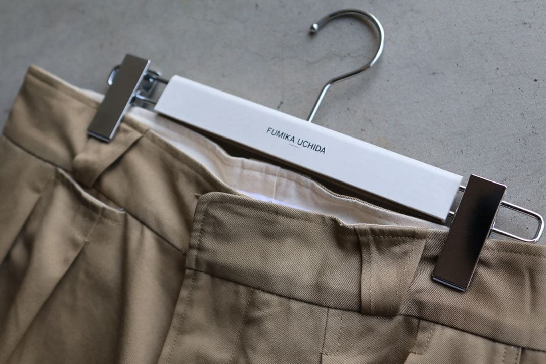 FUMIKA_UCHIDAチノパン 2タックパンツ 38
