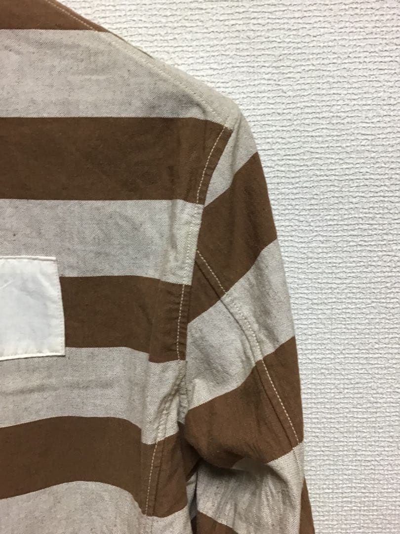 WAREHOUSEブラウンボーダープリズナージャケット. SIZE 38(M)