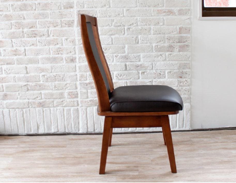 CRS　回転式ダイニングチェア　1脚　ブラウン