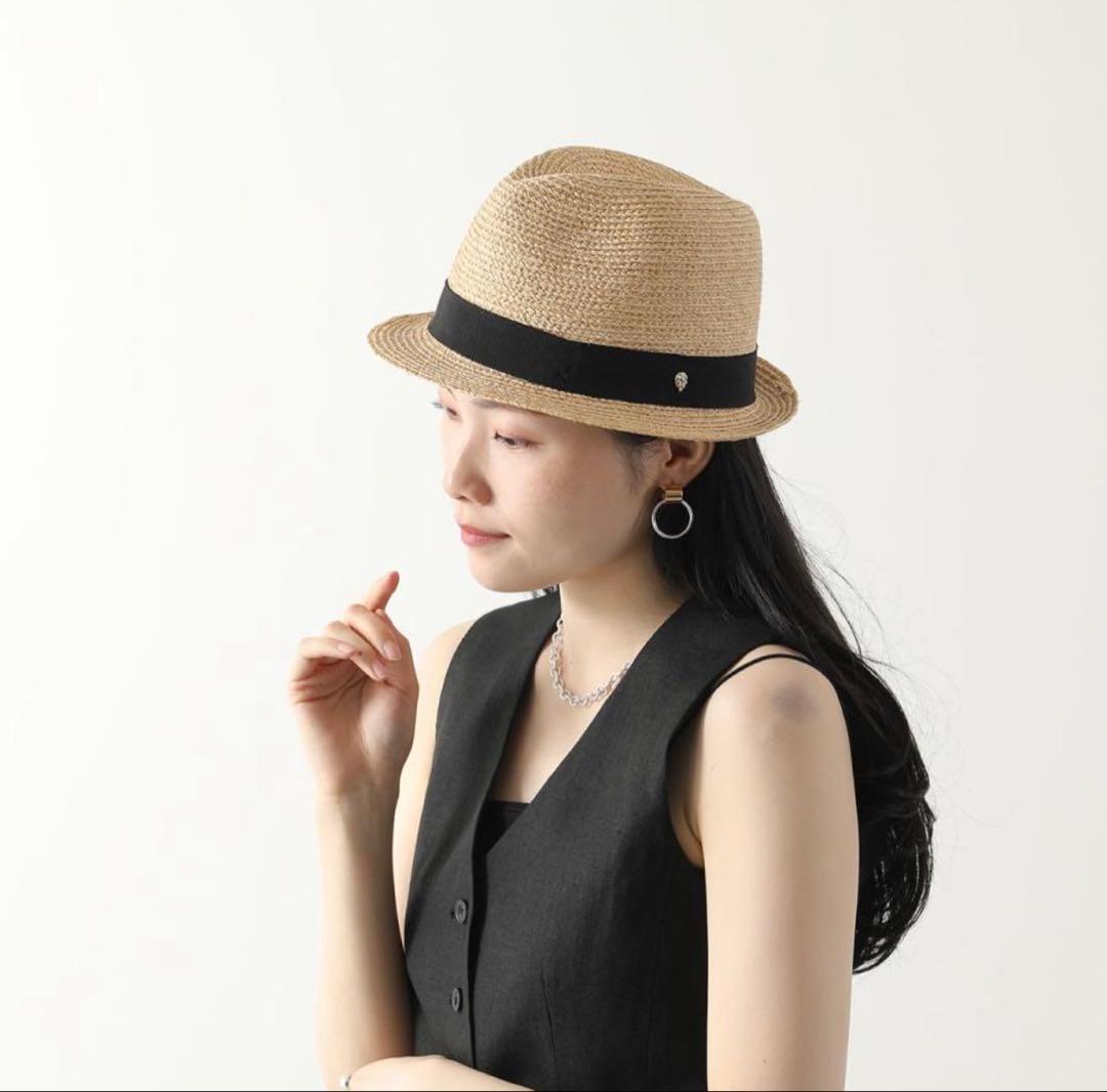 ☆未使用・タグ付☆ ヘレンカミンスキー Avara ラフィアハット 帽子 中折れ