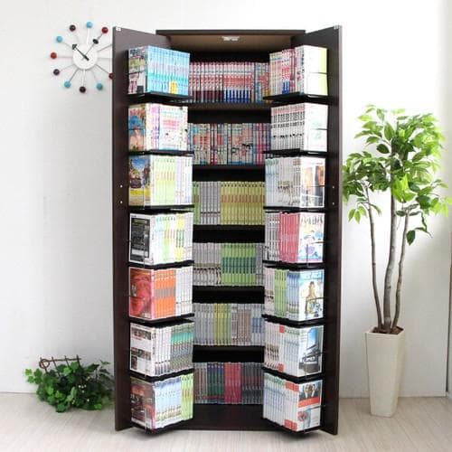 【新品・送料無料】【日本製】DVDラック CD コミック本棚ストッカー収納庫