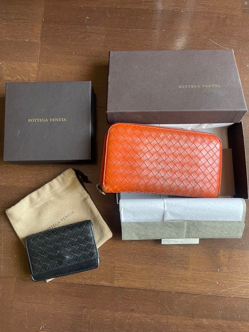 torara84 　Bottega Veneta ブラックレザー 名刺入れ