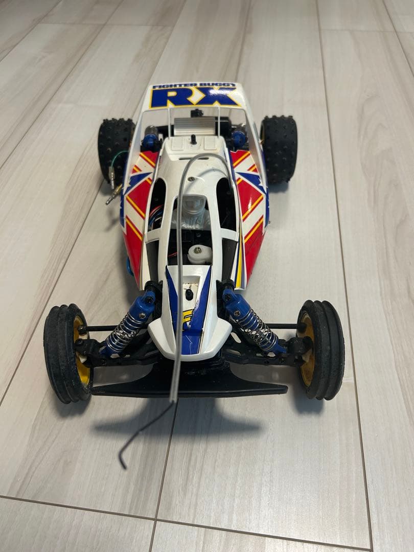 値下げ【希少】1/10 タミヤ ファイターバギー RXラジコン車体⭐️リモコン付き